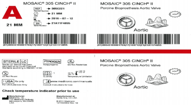 Eksempel på UDI kompatibel merking